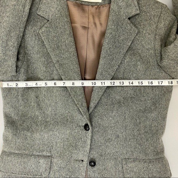 Vintage NOR’WESTER Grey Blazer. Petite/Juniors (vintage) 11/12. EXCELLENT! - Picture 8 of 11